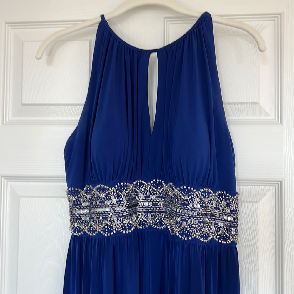 Blue evening dress